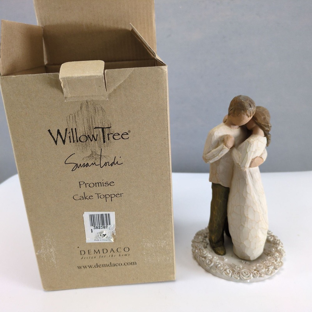 Willow Tree Promise Cake Topper Susan Lordi Wedding Couple Figurine 6.5" Box